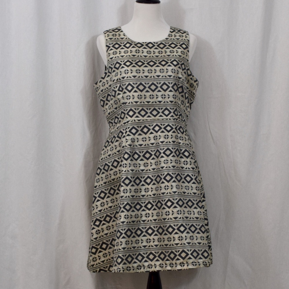 PIM + LARKIN METALLIC COCKTAIL DRESS